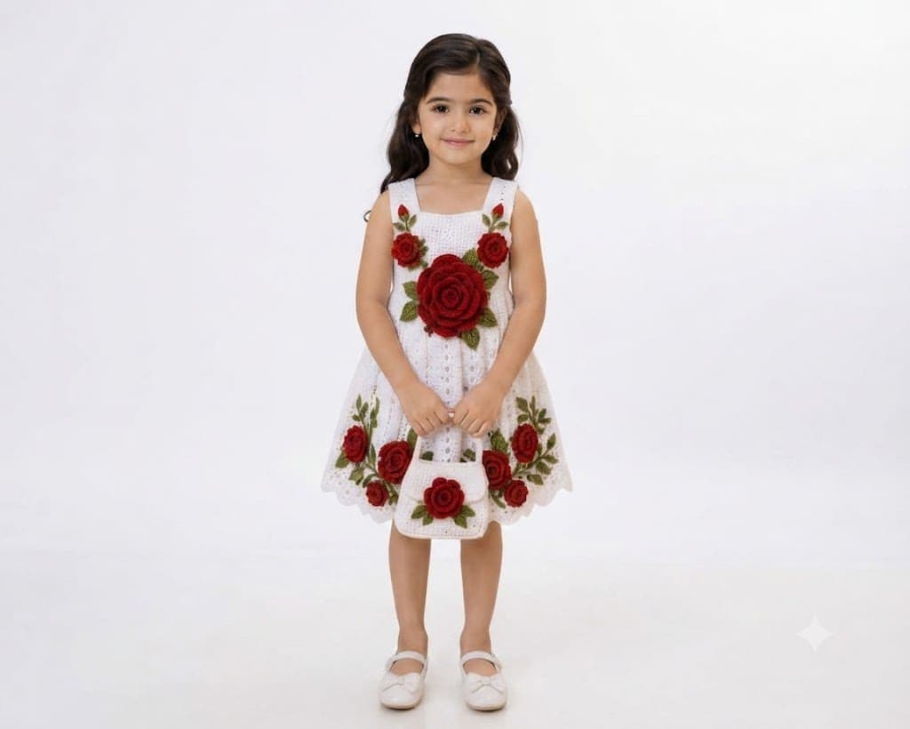 levender bloom dress or baby knit set - 3